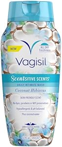 Vagisil Feminine Wash for Intimate Area Hygiene, Scentsitive Scents, pH Balanced and Gynecologist Tested, Citrus Paradise, 12 oz (Pack of 1) Vagisil