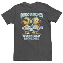 Футболка Big & Tall Animal Crossing Dodo Airlines Your Gateway To The Skies Nintendo