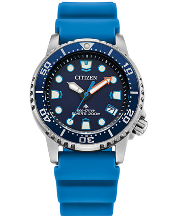 Часы Eco-Drive унисекс Promaster Dive с синим ремешком, 37 мм Citizen