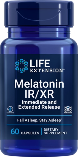 Life Extension Мелатонин IR-XR — 60 капсул Life Extension