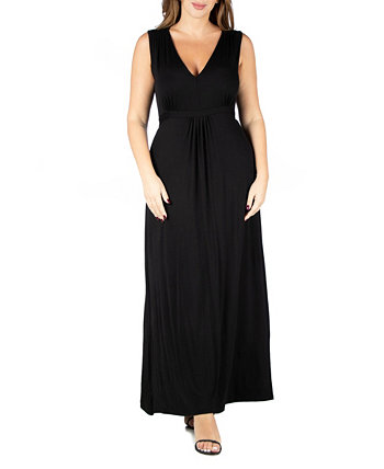Женское макси-платье больших размеров с завышенной талией 24seven Comfort Apparel