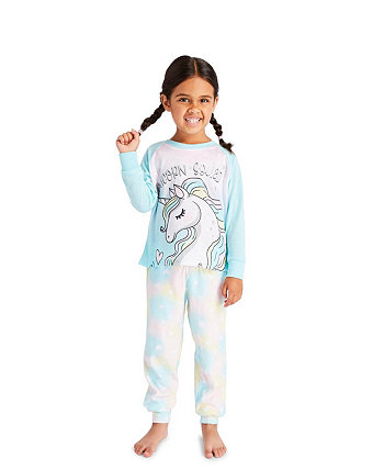Пижамный комплект из 3 предметов для малышей | Детский пижамный комплект для девочек Детская одежда для сна, топ с длинным рукавом, длинные брюки с манжетами и шорты в тон Пижамный комплект Jellifish Kids
