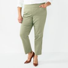 Женские эластичные брюки прямого кроя больших размеров Croft & Barrow® Effortless Croft & Barrow