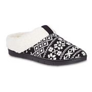 isotoner Memory Foam Heritage Fairisle Knit Hoodback Women's Slippers Isotoner