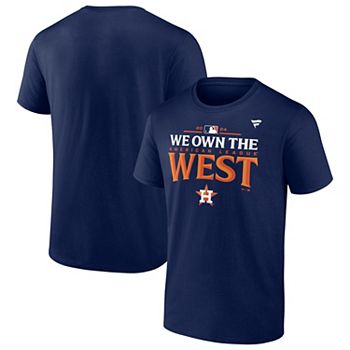 Футболка Fanatics мужская синяя с круглым вырезом Houston Astros, чемпионы дивизиона AL West 2024, Big & Tall Fanatics Brands - White Label