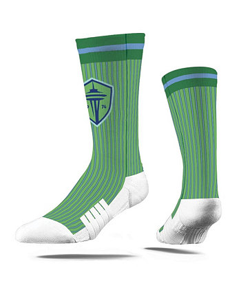 Men's and Women's Green Seattle Sounders FC 2024 Jersey Hook Premium Crew Socks Strideline