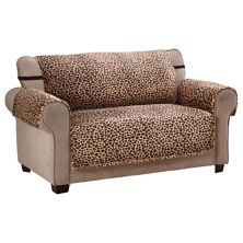 Jeffrey Home Innovative Textile Solutions Леопардовый плюшевый чехол для мебели с креслом Jeffrey Home