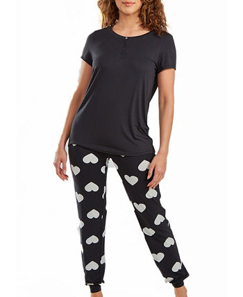 Женская футболка из модала Kind Heart и пижама с спортивными брюками в удобном уютном стиле, 2 предмета ICollection