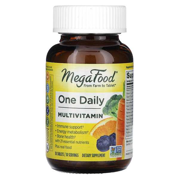 Один ежедневный мультивитамин, 30 таблеток MegaFood