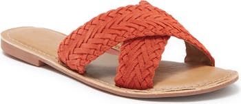 Кожаные плетеные сандалии без шнурков Audra Crevo