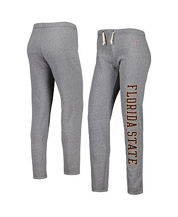 Женские брюки-джоггеры три-смеси цвета Heather Grey Florida State Seminoles Victory Springs League Collegiate Wear