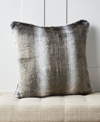 Декоративная подушка из искусственного меха шиншиллы, 20 x 20 дюймов, создана для Macy's Hotel Collection