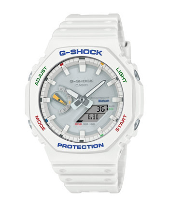 Мужские аналоговые цифровые часы из белой смолы, 45,5 мм, GAB2100FC-7A G-Shock