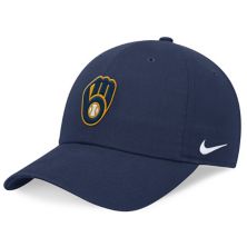 Men's Nike Navy Milwaukee Brewers Evergreen Club Adjustable Hat Nitro USA