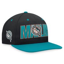 Men's Nike Black Florida Marlins Cooperstown Collection Pro Snapback Hat Nike