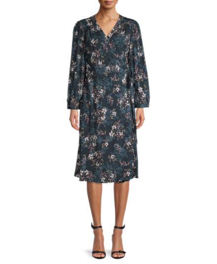 Платье Nadia с запахом и цветочным принтом Velvet by Graham & Spencer