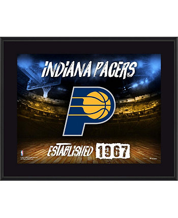 Горизонтальная сублимированная табличка с логотипом команды Indiana Pacers размером 10,5 x 13 дюймов Fanatics Authentic
