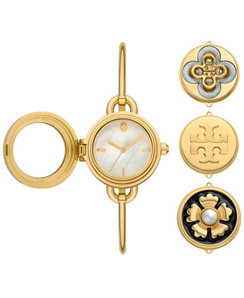Женские часы-браслет The Miller золотистого цвета из нержавеющей стали, подарочный набор 27 мм Tory Burch