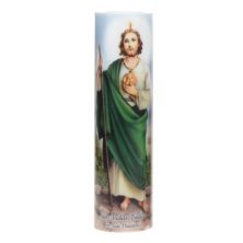 Беспламенная светодиодная молитвенная свеча Святого Иуды The Saints Collection 8,2 x 2,2 дюйма The Saints Gift Collection