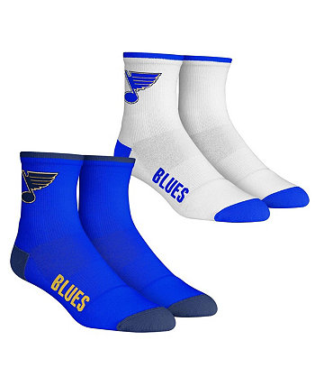 Мужские носки St. Louis Blues Core Team, комплект из 2 носков длиной в четверть длины Rock 'Em