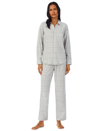 Женский пижамный комплект Ralph Lauren Petite с длинными рукавами и брюками в тон Ralph Lauren