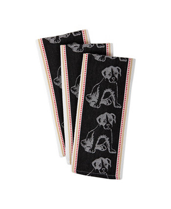 Жаккардовое полотенце для собак, набор из 3 шт. Design Imports