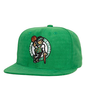 Men's Kelly Green Boston Celtics Sweet Suede Snapback Hat Mitchell & Ness