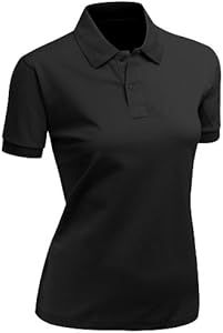 Women's 100% Cotton Pk Silket Polo Dri Fit Collar Short Sleeve T-Shirt Xpril