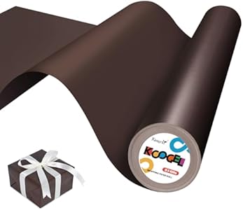 Koogel Wrapping Paper Roll, 15 inches x 38 feet Brown Paper Roll Art Craft Paper Kraft Paper Roll for Moving Boxes Supplies Gift Wrapping Bouquet Flower Poster Arts and Crafts Koogel