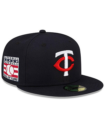 Бейсболка New Era Мужская темно-синяя Minnesota Twins National Baseball Hall of Fame 59FIFTY New Era