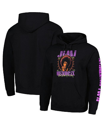 Мужской черный пуловер с капюшоном Jimi Hendrix с рисунком Ripple Junction