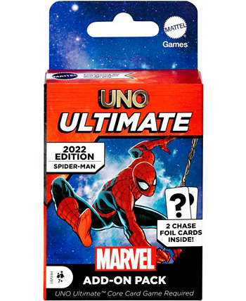 UNO Ultimate Marvel Add-On Pack with Collectible Spider-Man Deck Mattel