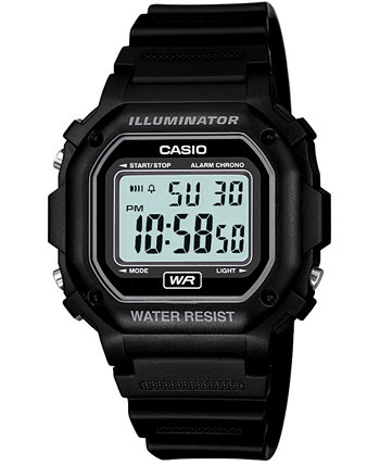 Мужские цифровые черные часы с ремешком из смолы 42,4 мм Casio