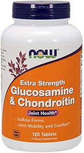 NOW Foods Supplements, Glucosamine & Chondroitin Extra Strength, Sulfate Forms, 120 Tablets (Таблетки) NOW Foods