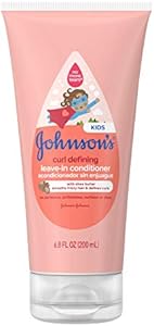 Johnson's Baby Curl Defining Tear-Free Kids' Leave-in Conditioner with Shea Butter, Paraben-, Sulfate- & Dye-Free Formula, Hypoallergenic & Gentle for Toddlers' Hair, 6.8 fl. Oz Johnson's Baby