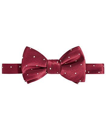 Men's Crimson & Cream Dot Bow Tie Tayion Collection