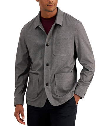 Мужская куртка-рубашка стандартного кроя в клетку, созданная для Macy's Alfani