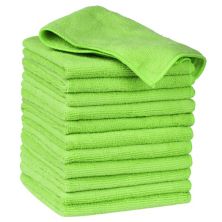Microfiber Lint Free Highly Absorbent Reusable Kitchen Towels 12 Packs 12&#34; X 12&#34; Unique Bargains