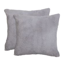 Faux Fur Throw Pillow 2-piece Set Unbranded