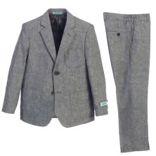 Gioberti Kids Linen Suit Set Jacket And Dress Pants Gioberti