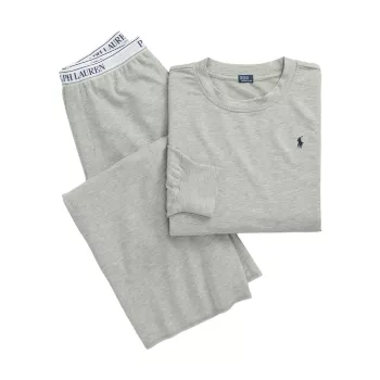 Club Terry 2-Piece Sweatshirt &amp; Wide-Leg Pants Set Polo Ralph Lauren