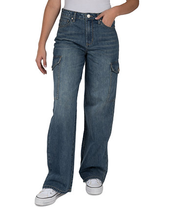 Расклешенные джинсы карго с высокой посадкой для юниоров Indigo Rein