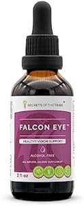 Secrets of the Tribe Falcon Eye Alcohol-Free (Безалкогольный) Extract, Alcohol-Free Bilberry, Eyebright, Ginkgo, Green Tea, Carrot, Grape. Tincture Glycerite Healthy Vision Support (2 FL OZ) Secrets of the Tribe