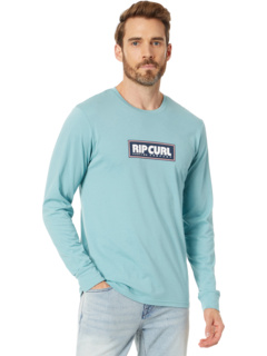 Футболка с длинным рукавом Rip Curl Icons Of Surf UV, комфортный силуэт, 60% хлопка Rip Curl