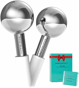 Stainless Steel Ice Globes for Facials (Gold), Durable Cryo Globes Instantly Reduce Puffiness, Tighten Pores and Sinus Relief, Face Globes for Facial Massages and Daily Beauty Routines MonétBeauty