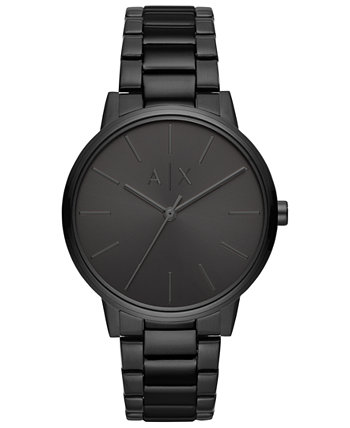 Мужские часы Cayde с черным браслетом из нержавеющей стали, 42 мм Armani