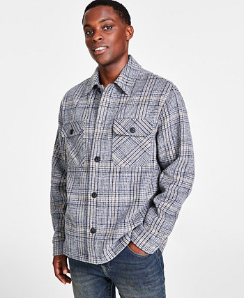 Мужская куртка-рубашка на пуговицах в клетку, созданная для Macy's And Now This