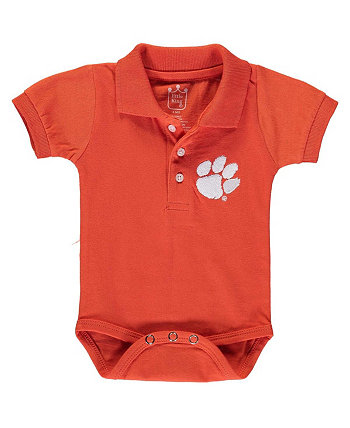 Оранжевое боди-поло Clemson Tigers для маленьких мальчиков и девочек Little King Apparel