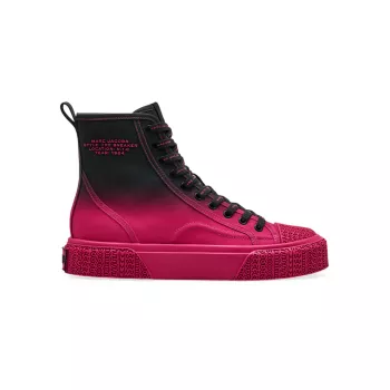 The High-Top Ombré Canvas Sneakers Marc Jacobs