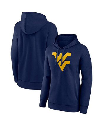 Женский темно-синий пуловер с капюшоном West Virginia Mountaineers Evergreen Fanatics